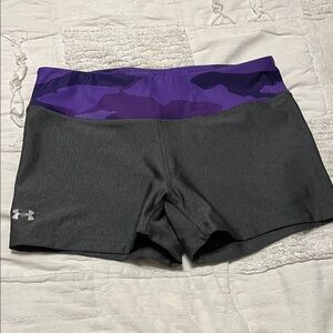 Under Armour Women's Athletic Shorts in Gray and Purple